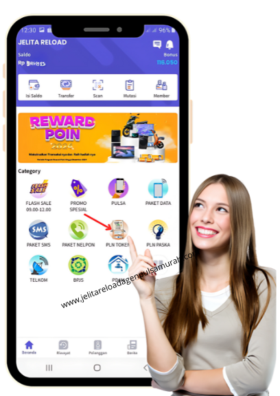 harga pln token jelita reload